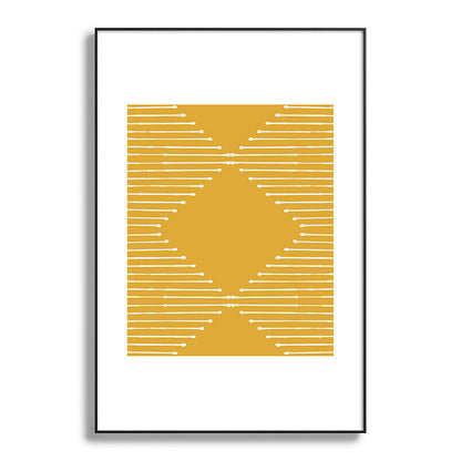 Geo (Yellow) Framed Art Print Gallery Image 52