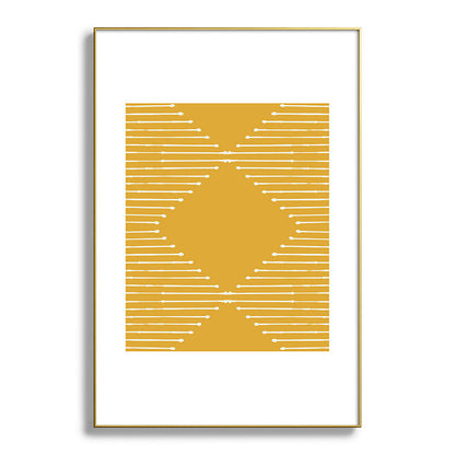 Geo (Yellow) Framed Art Print Gallery Image 56