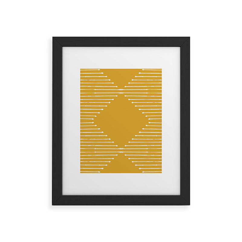 Geo (Yellow) Framed Art Print Gallery Image 19