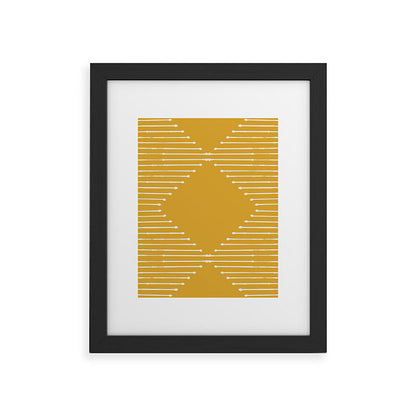 Geo (Yellow) Framed Art Print Gallery Image 19