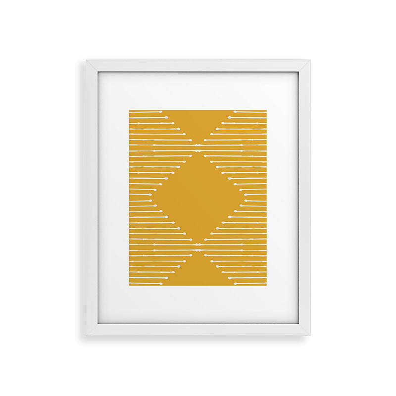 Geo (Yellow) Framed Art Print Gallery Image 16