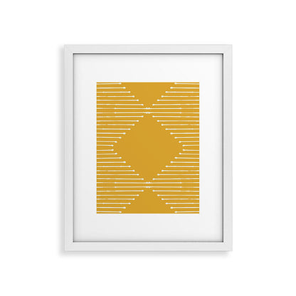 Geo (Yellow) Framed Art Print Gallery Image 16