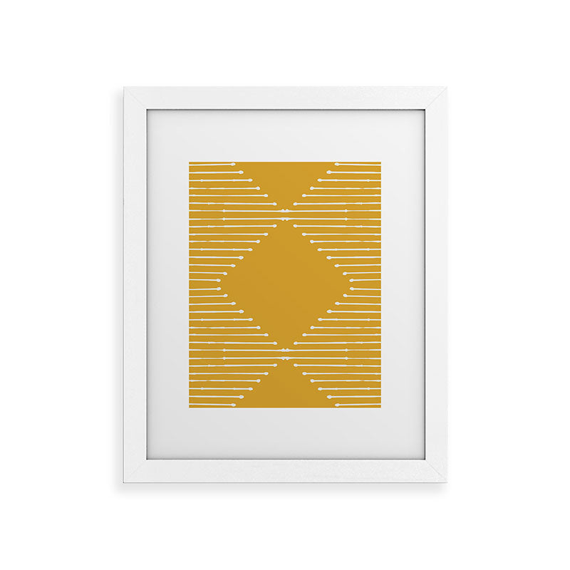 Geo (Yellow) Framed Art Print Gallery Image 30