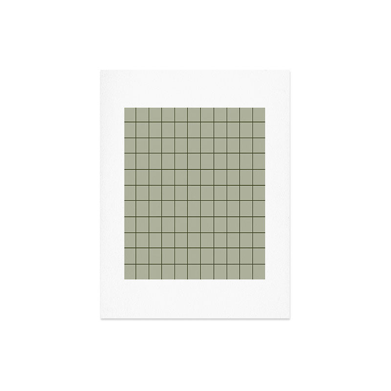 Grid (Green) Art Print Gallery Image 4