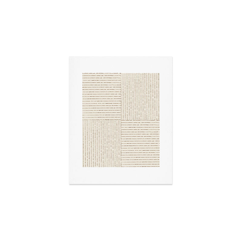 Lines III (Cream) Art Print Gallery Image 1