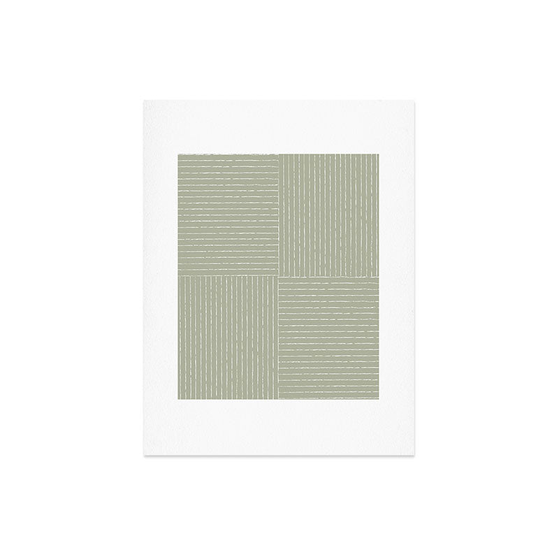 Lines III (Linen Sage) Art Print Gallery Image 4