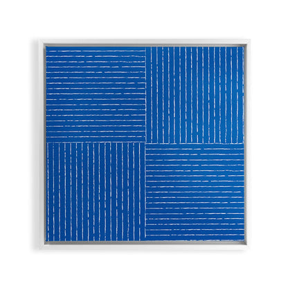 Lines III (Sapphire Blue) Framed Canvas Print Gallery Image 11
