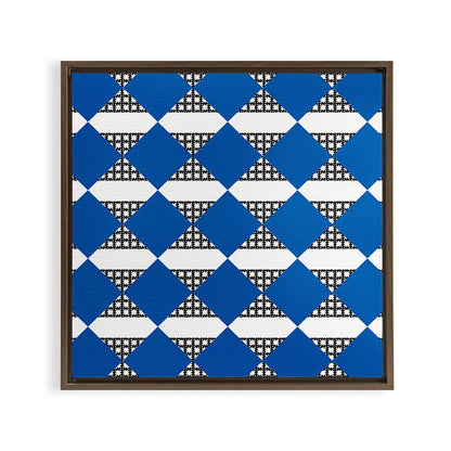 Modern boho (sapphire blue) Framed Canvas Print Gallery Image 4