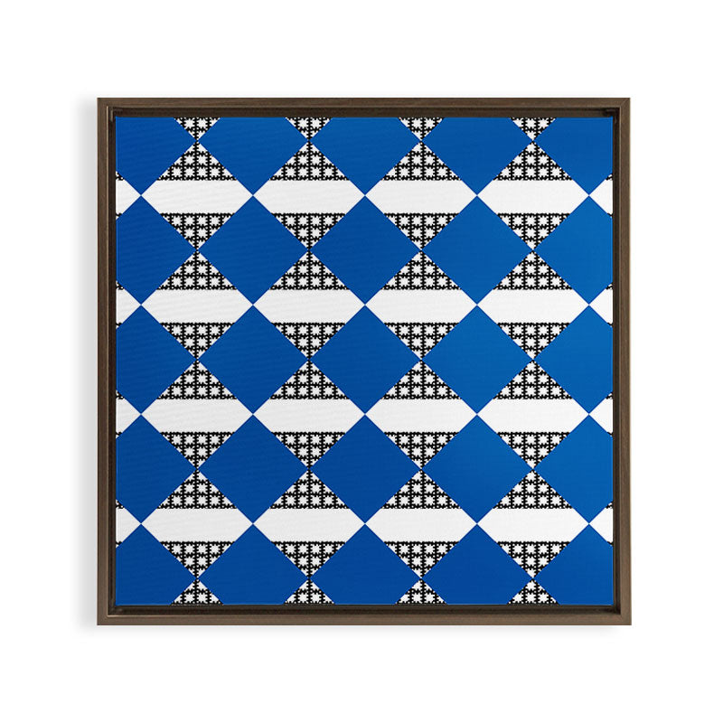 Modern boho (sapphire blue) Framed Canvas Print Gallery Image 5