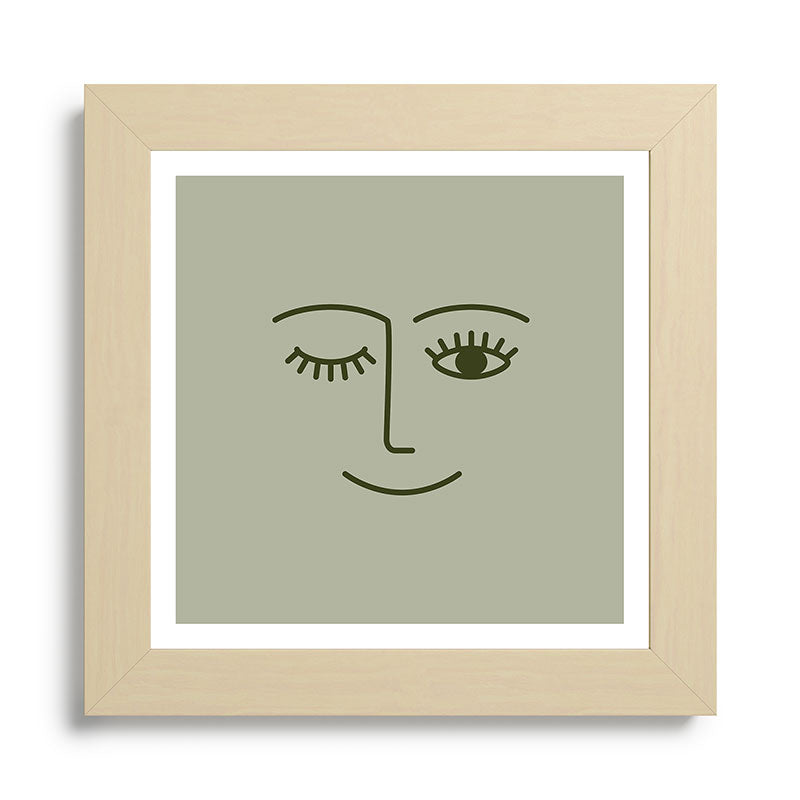 Wink (Green) Framed Art Print Gallery Image 19