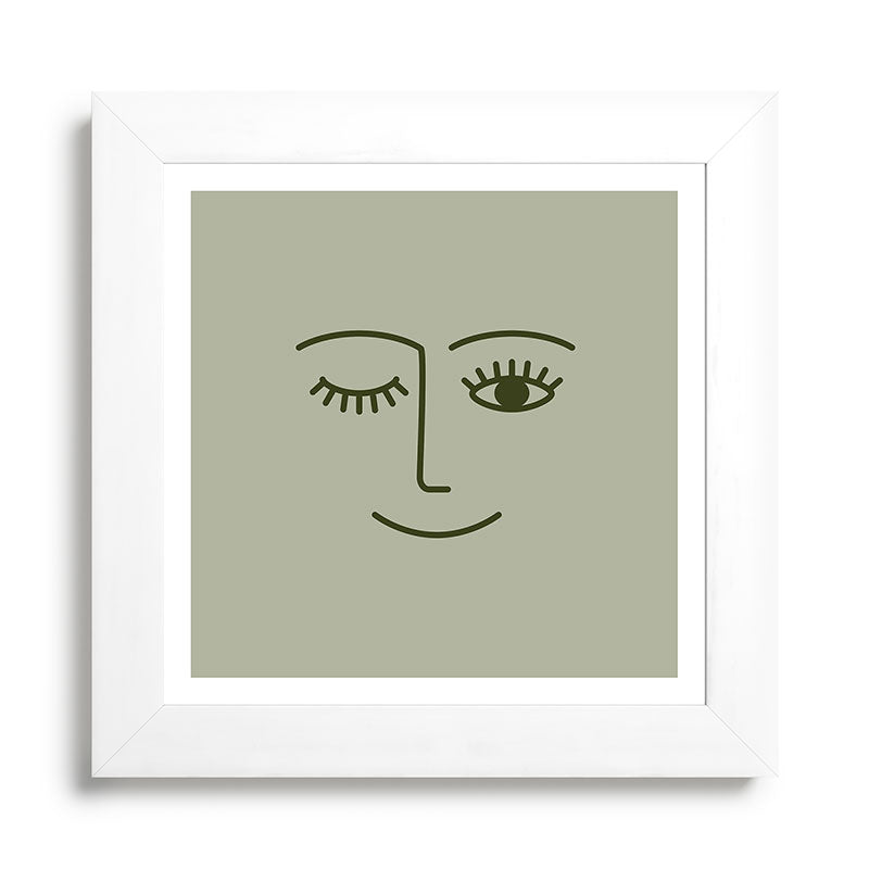 Wink (Green) Framed Art Print Gallery Image 22