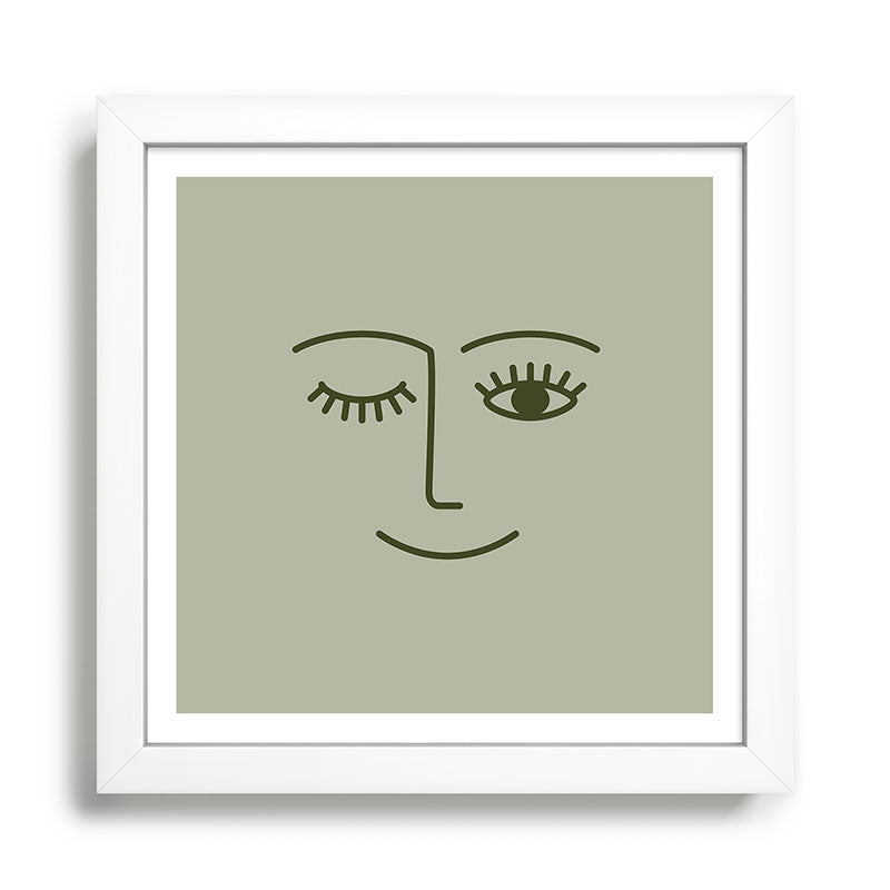 Wink (Green) Framed Art Print Gallery Image 10