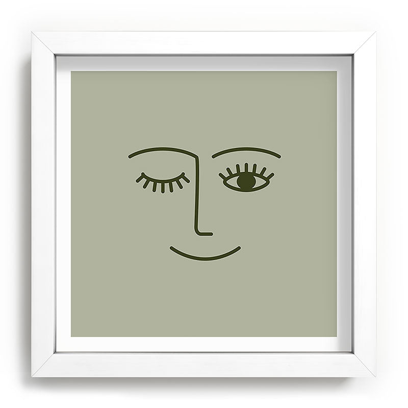 Wink (Green) Framed Art Print Gallery Image 31