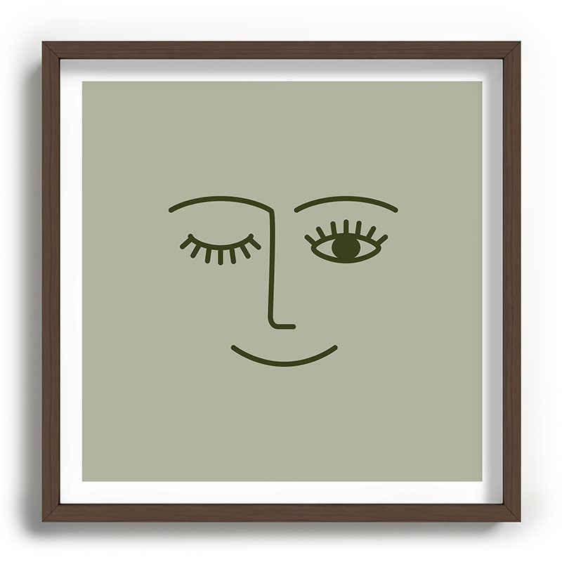 Wink (Green) Framed Art Print Gallery Image 28