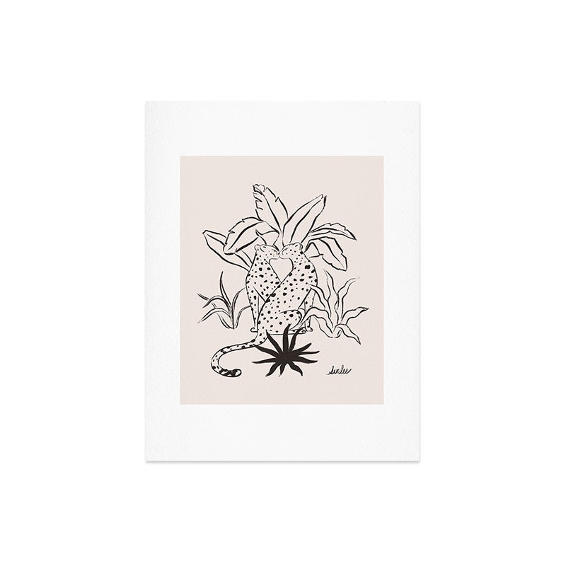 Cheetah Crush lines Art Print Gallery Image 6