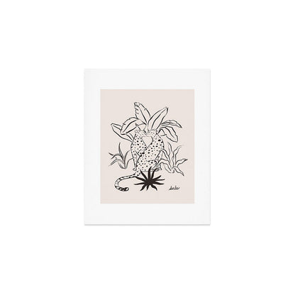 Cheetah Crush lines Art Print Gallery Image 1