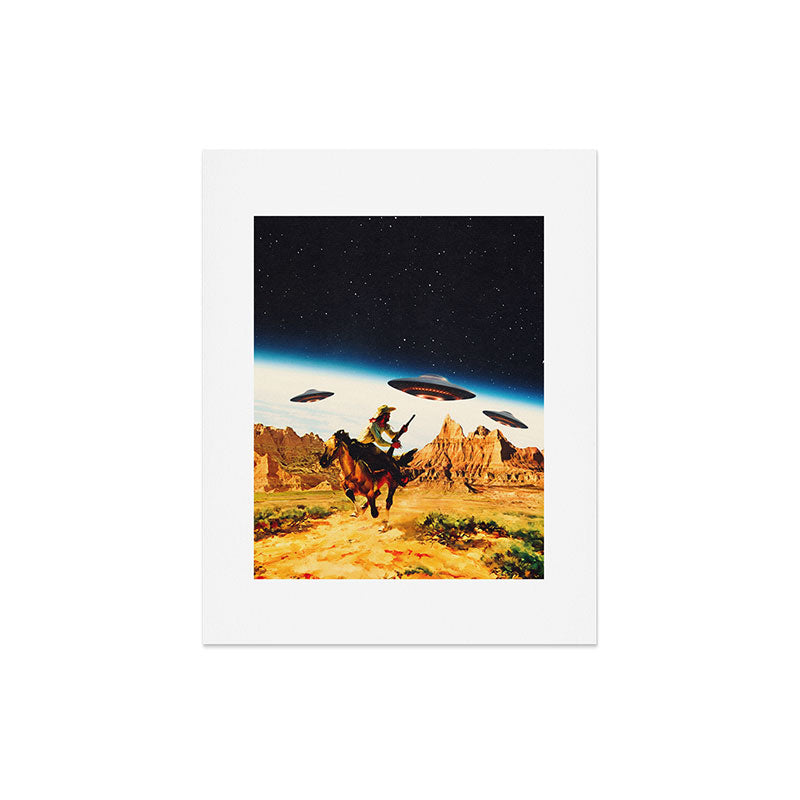 UFO Space Chase Art Print Gallery Image 4