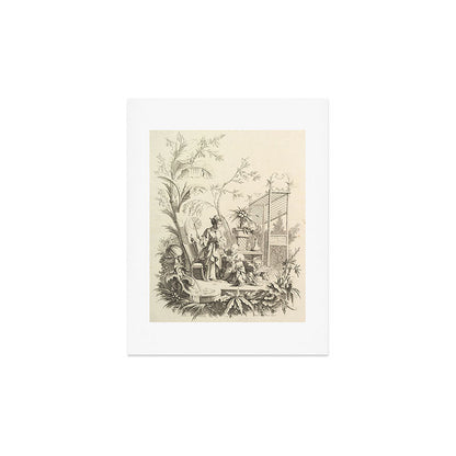 Grisaille Chinoiserie Art Print Gallery Image 3