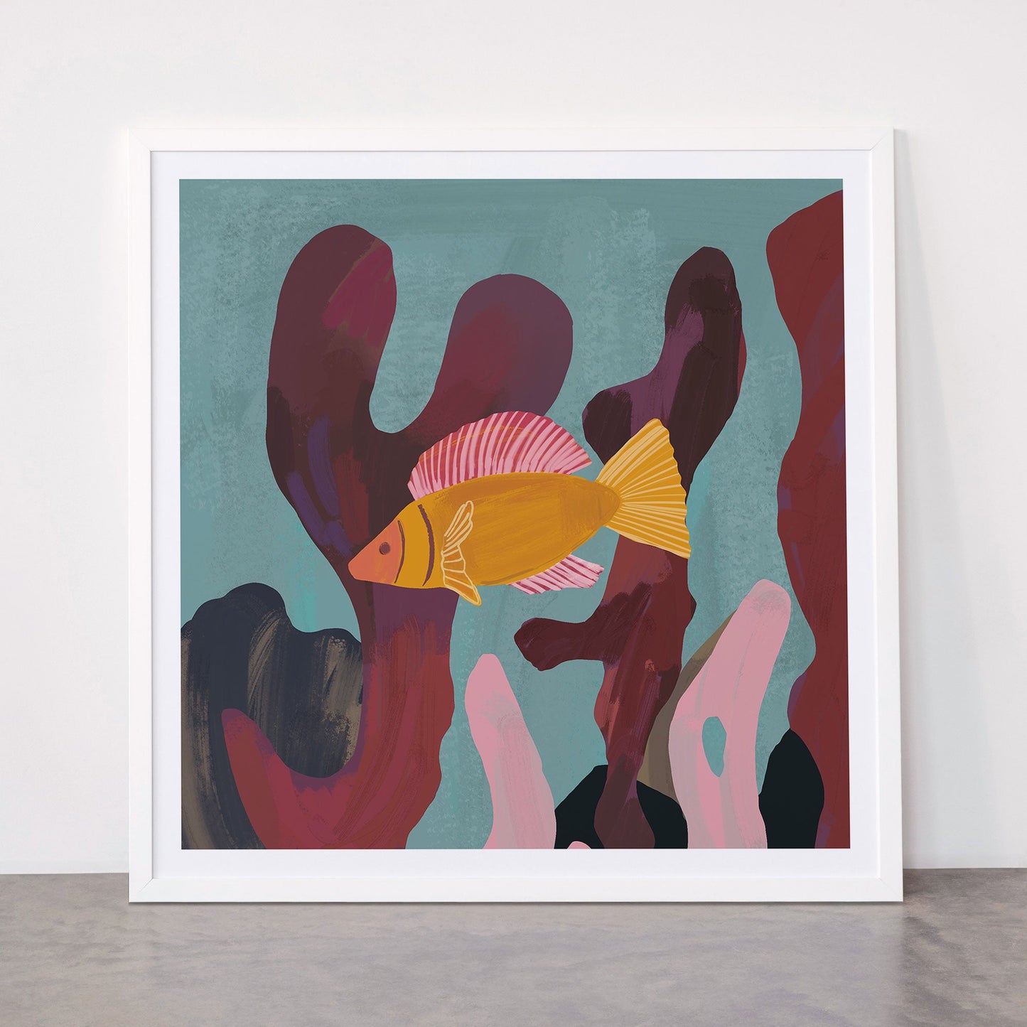 Coral and Fish Framed Art Print Gallery Image 24