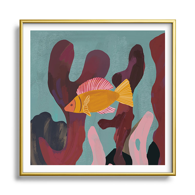Coral and Fish Framed Art Print Gallery Image 36