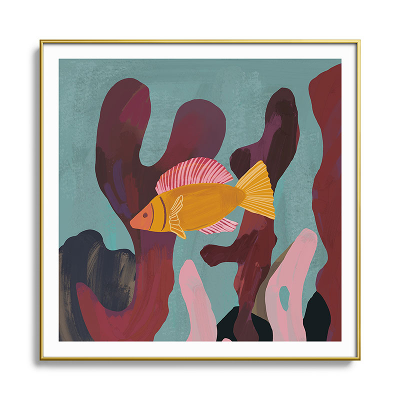 Coral and Fish Framed Art Print Gallery Image 37