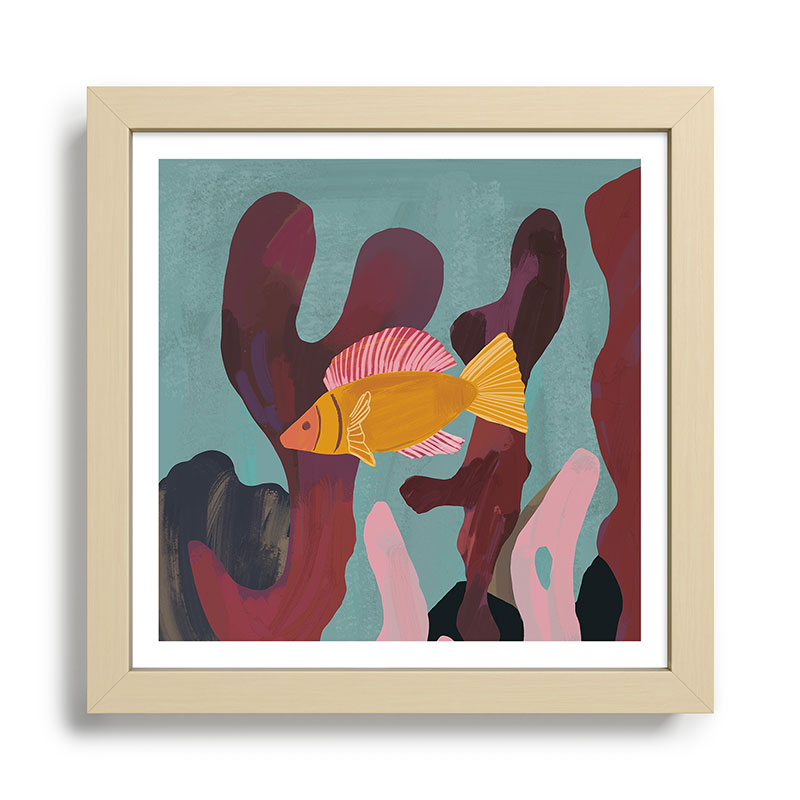 Coral and Fish Framed Art Print Gallery Image 7