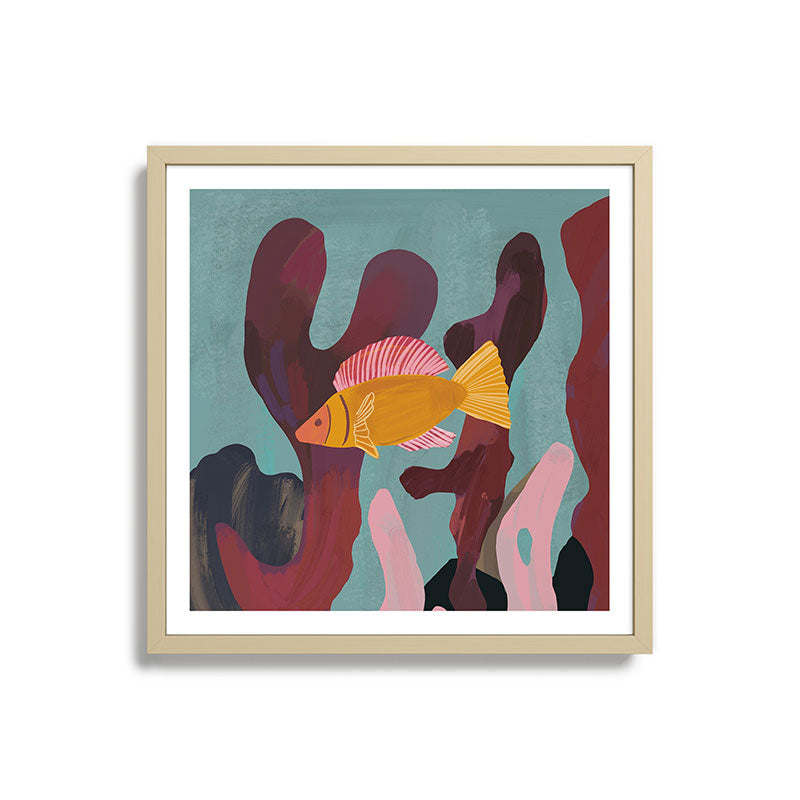 Coral and Fish Framed Art Print Gallery Image 8