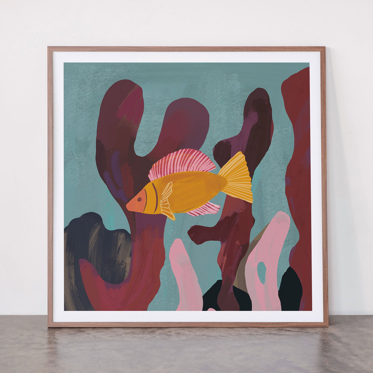 Coral and Fish Framed Art Print Gallery Image 6