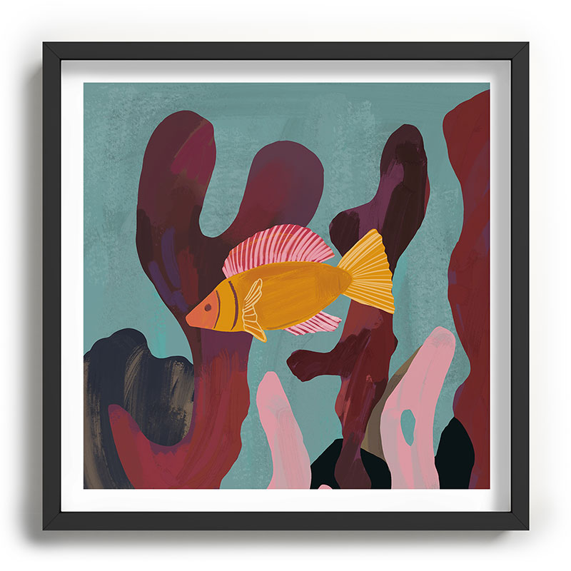 Coral and Fish Framed Art Print Gallery Image 26