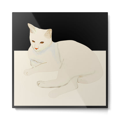 Minimal Abstract Art Cat 6 Metal Print Gallery Image 2