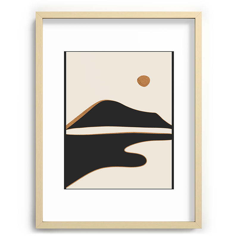 Minimalist Abstract Landscape 2 Framed Art Print Gallery Image 99
