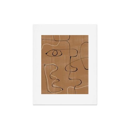 Abstract Face One Line Art Print Gallery Image 4
