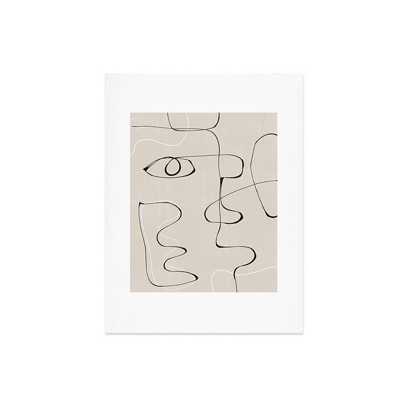 Abstract Line Face Art Art Print Gallery Image 6