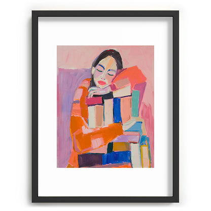 Woman Love for Books Framed Art Print Gallery Image 60