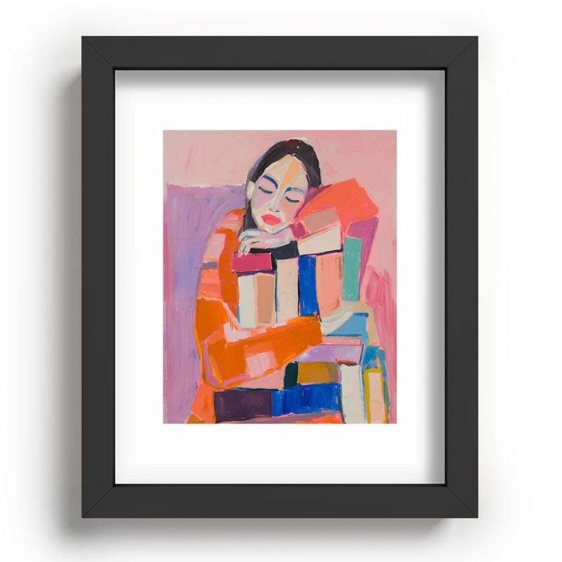 Woman Love for Books Framed Art Print Gallery Image 58