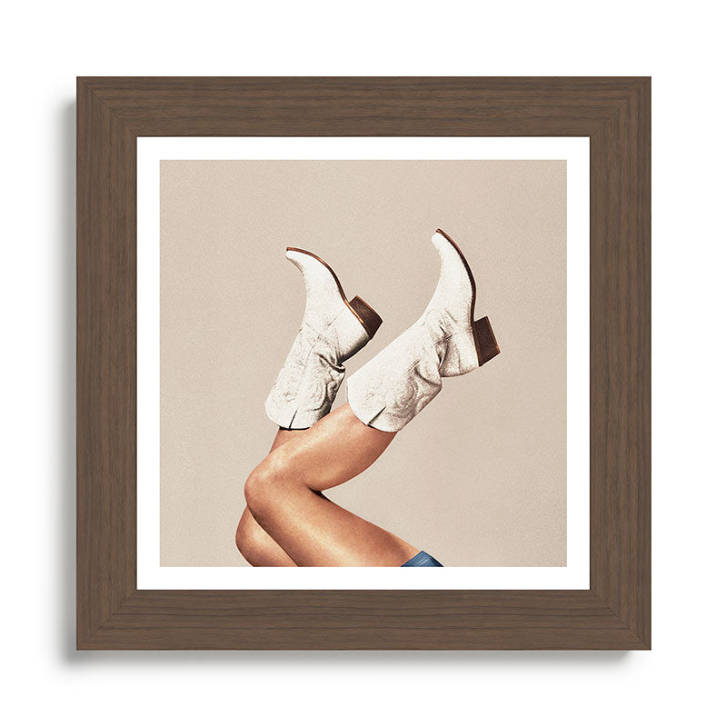 These Boots - Neutral Beige Framed Art Print Gallery Image 11