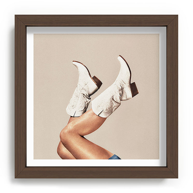 These Boots - Neutral Beige Framed Art Print Gallery Image 19