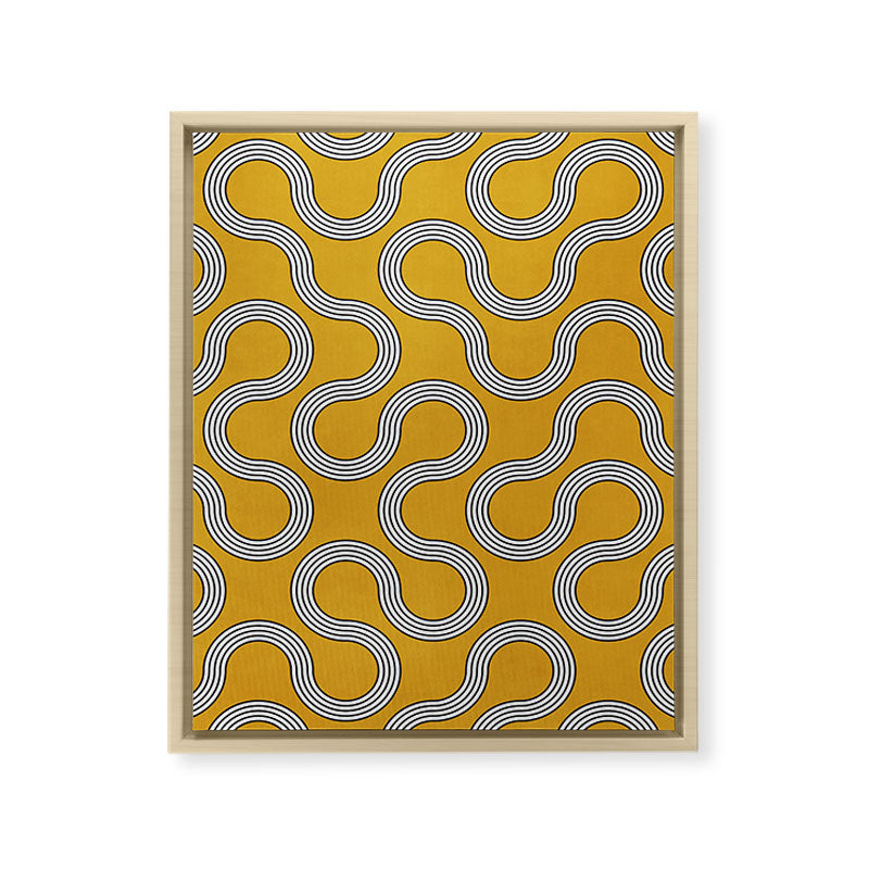 My Favorite Geometric Patterns No.31 - Mustard Yellow Framed Canvas Print Gallery Image 18